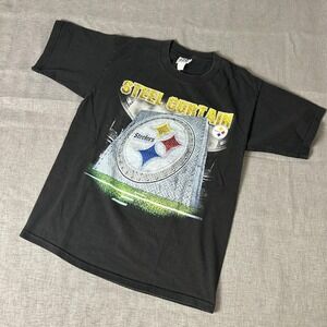 Vintage Pittsburgh Steelers Shirt Mens medium NFL Football Steel Curtain 90s